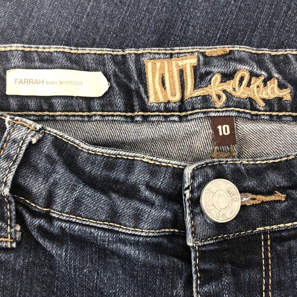 Kut from the Kloth Blue Farrah Baby Boot Cut Jeans - Picture 8 of 11